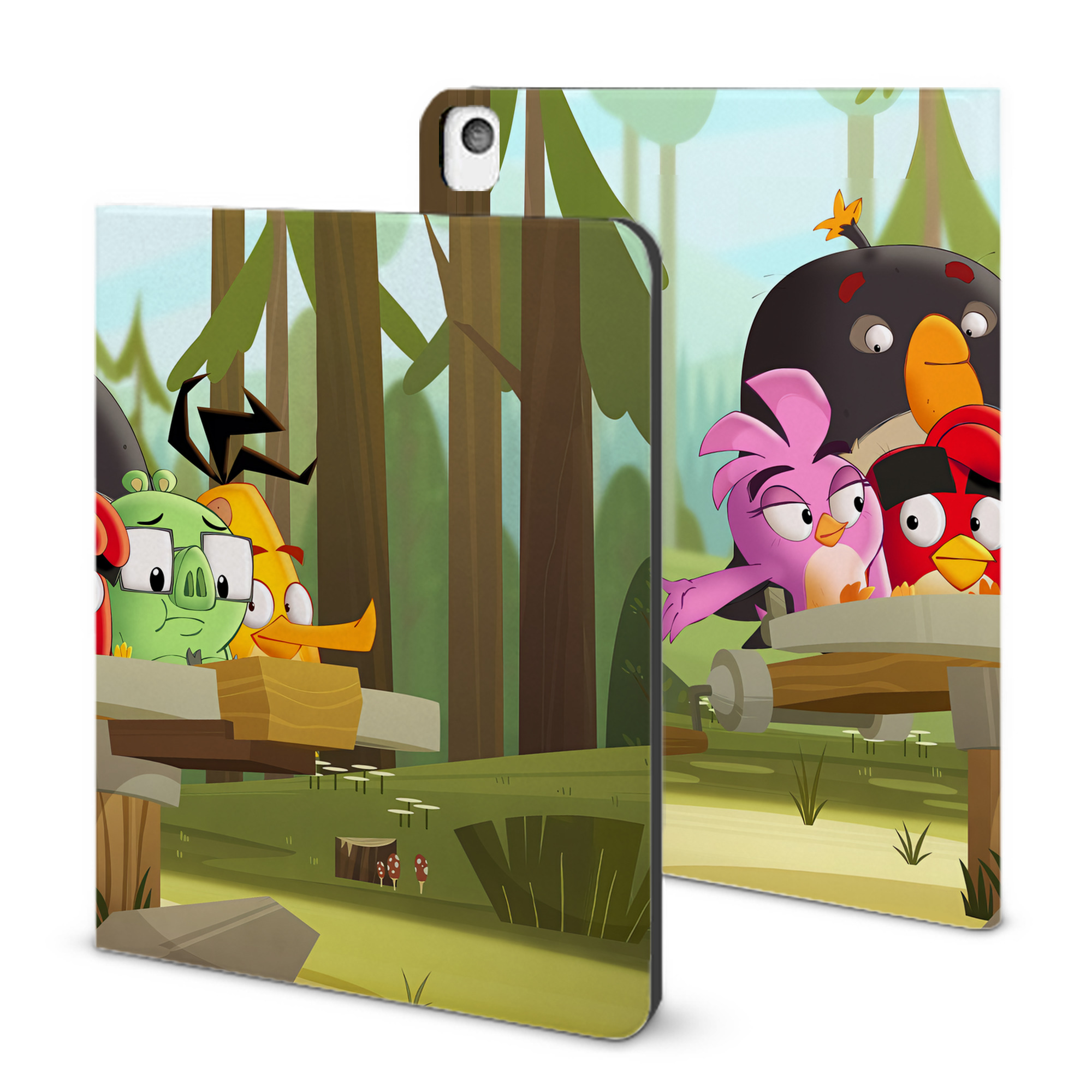 （画像用） Angry Birds アングリーバード IPadケース ペンホルダー付き ブックスタイルデザイン